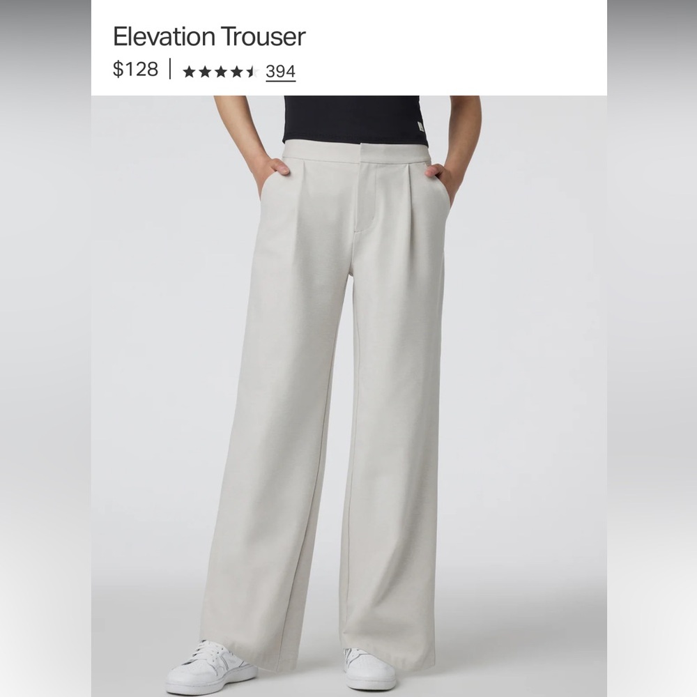 NWT Vuori Elevation Trouser Ecru Heather size small